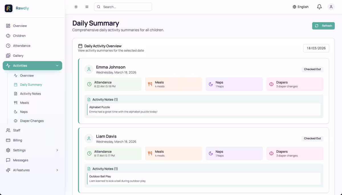 Every child's day, beautifully told.